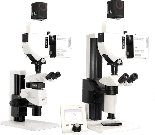 leica stereoscope and leica macroscope with aurox clarity